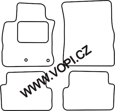 Autokoberce Renault Modus 01/2008 - Carfit (3860)